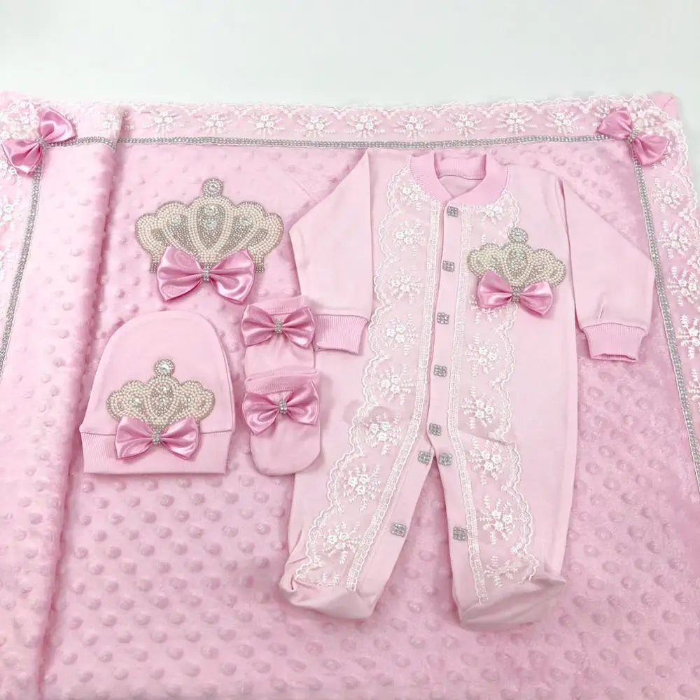 5pcs Newborn Baby Going Home Sets