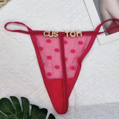 Bossy Custom Name T-String Thong