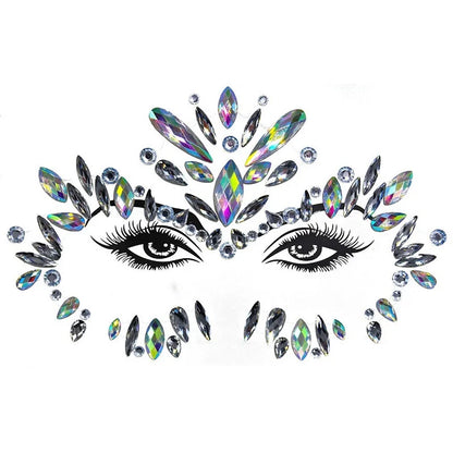 Rhinestone Face Stickers For Festivals Parties Stick On