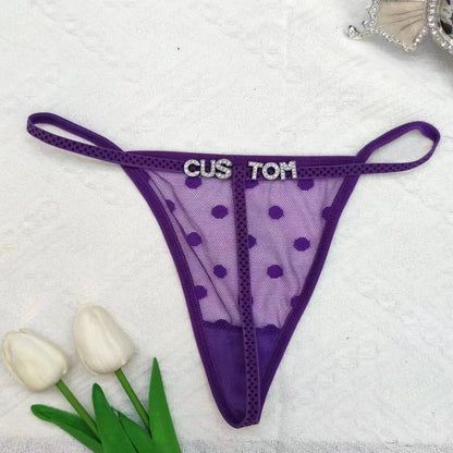 Bossy Custom Name T-String Thong