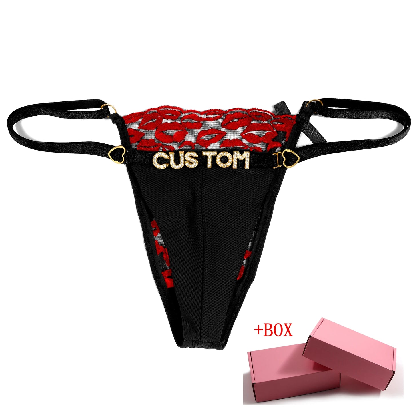 Kiss It Custom Name Thong