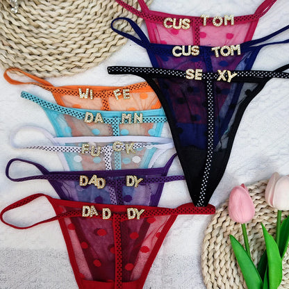 Bossy Custom Name T-String Thong