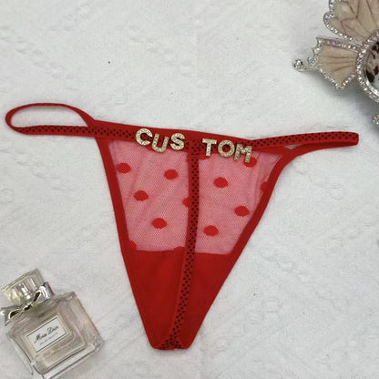 Bossy Custom Name T-String Thong