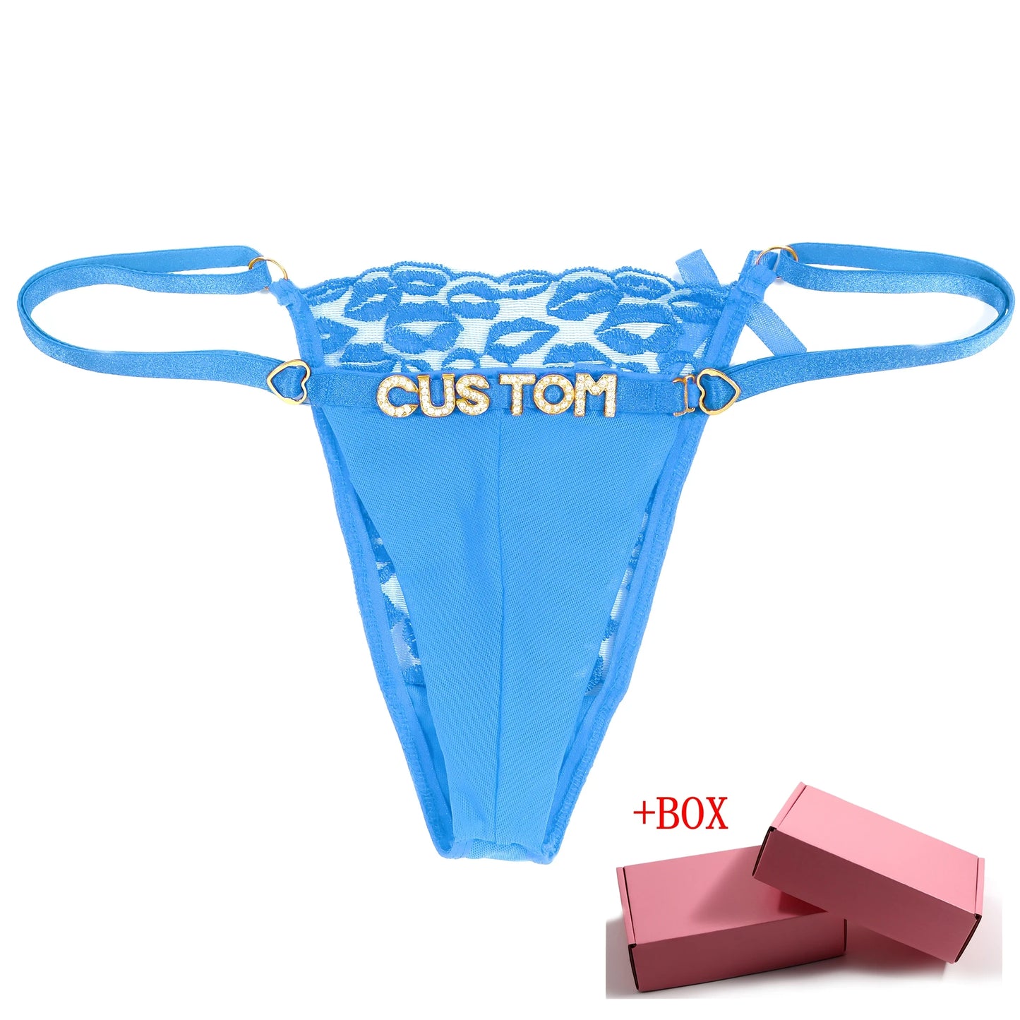 Kiss It Custom Name Thong