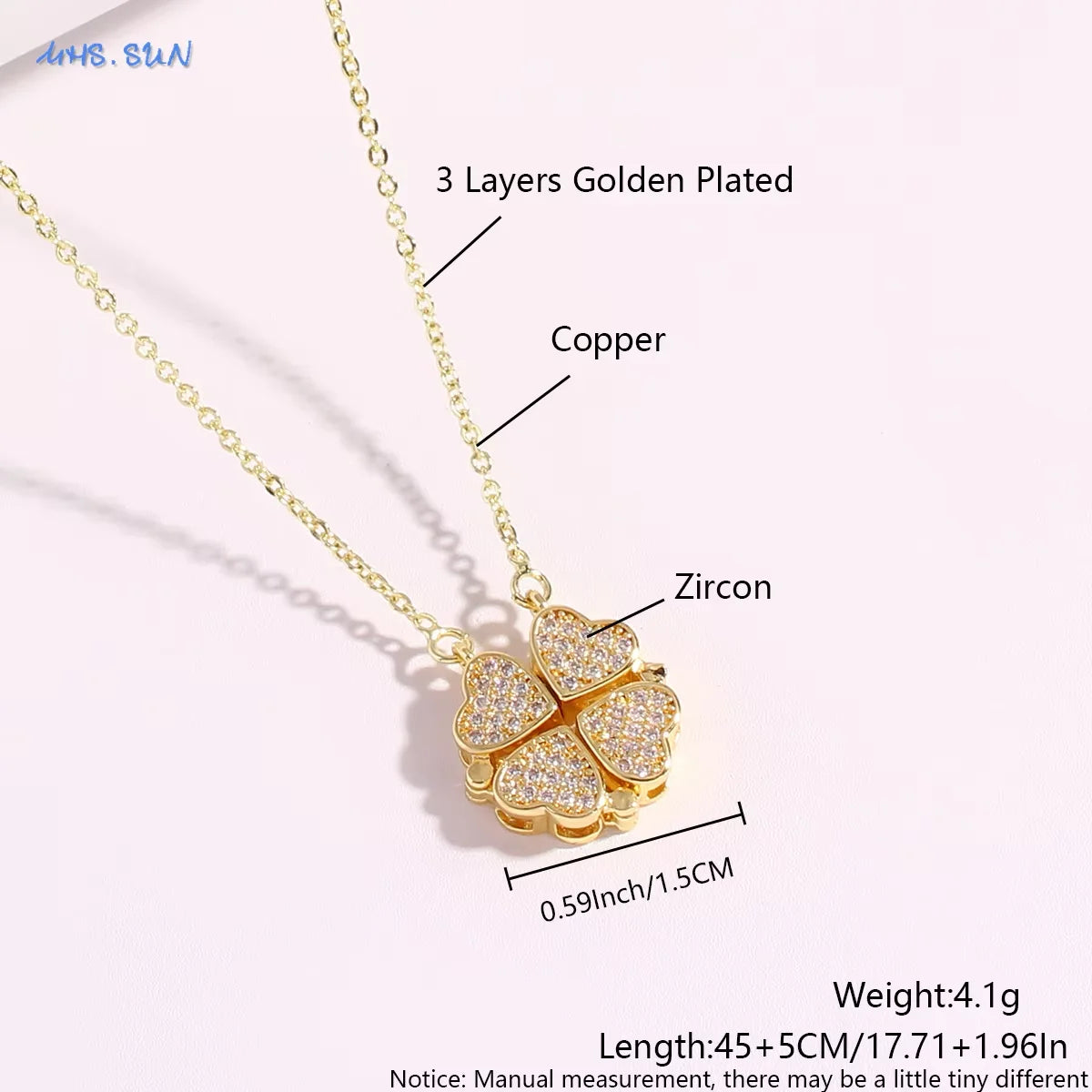 Four Leaf Clover Pendant Necklace