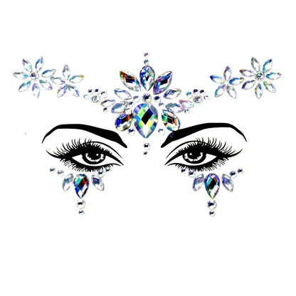 Rhinestone Face Stickers For Festivals Parties Stick On