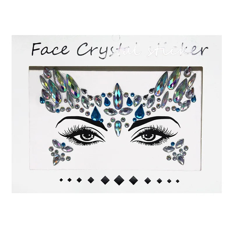 Rhinestone Face Stickers For Festivals Parties Stick On