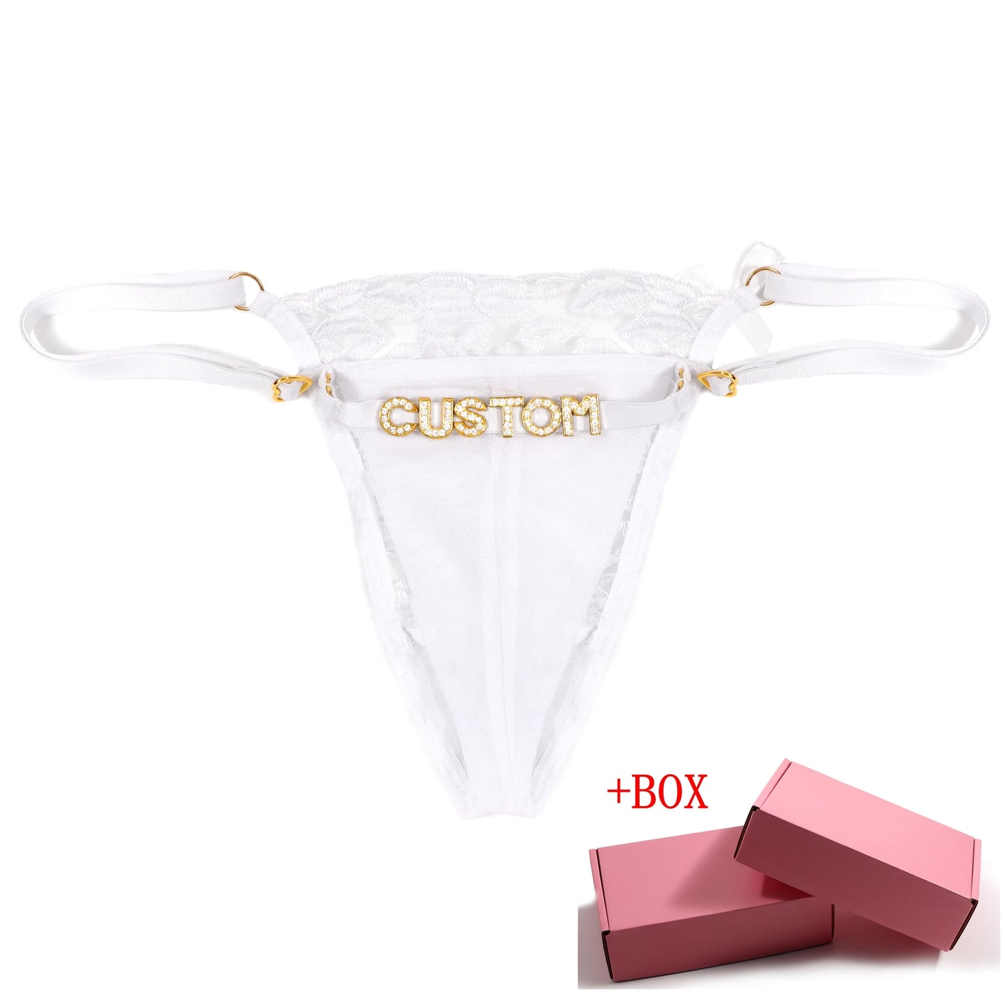 Kiss It Custom Name Thong