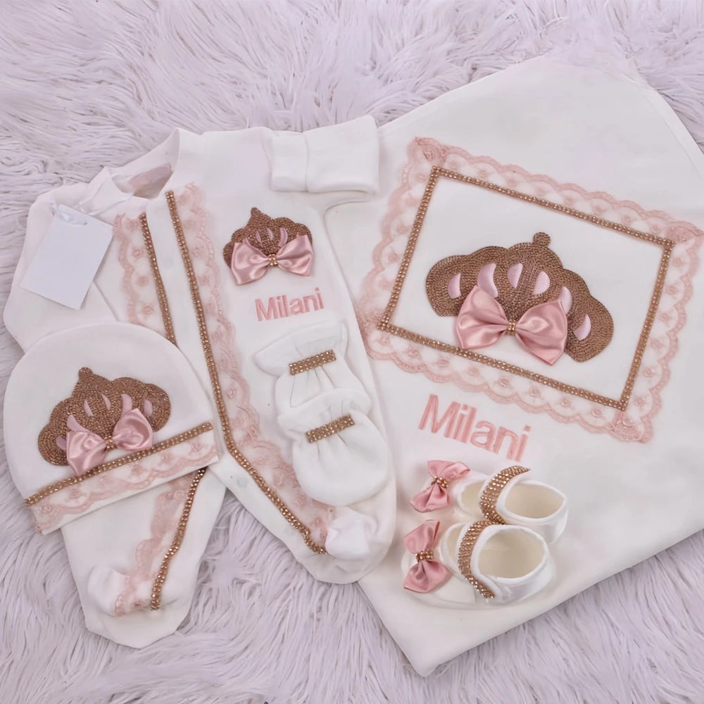 5pcs Newborn Baby Going Home Sets