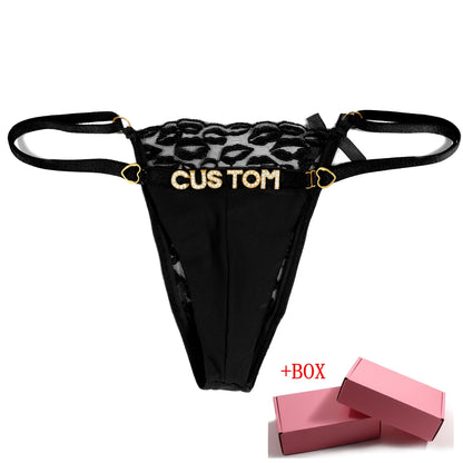 Kiss It Custom Name Thong